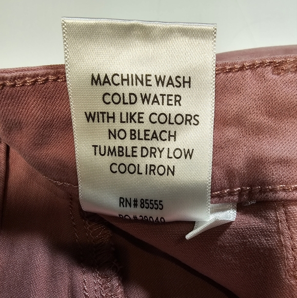 Cosmic Blue Love Cargo Pants Jeans Women Size 27 Plum Rose Comfort Stretch - Picture 11 of 11